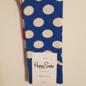 Mens Dress Socks Red, White, and Blue(Happy Socks)